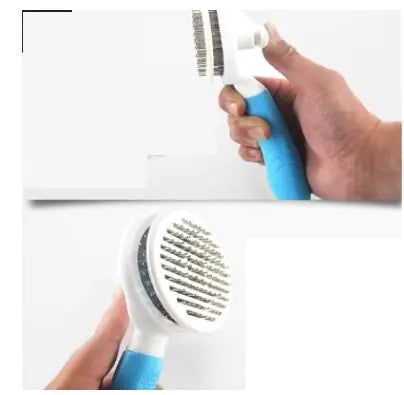 Self-Cleaning Pet Brush for Dogs and Cats