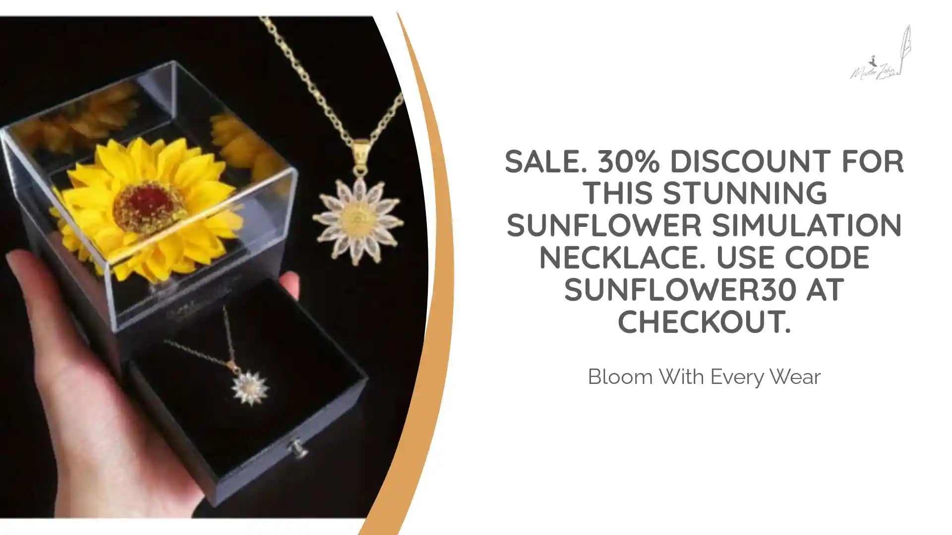 SALE. 30% DISCOUNT for this stunning Sunflower Simulation Necklace. USE CODE sunflower30 at checkout. by@Outfy