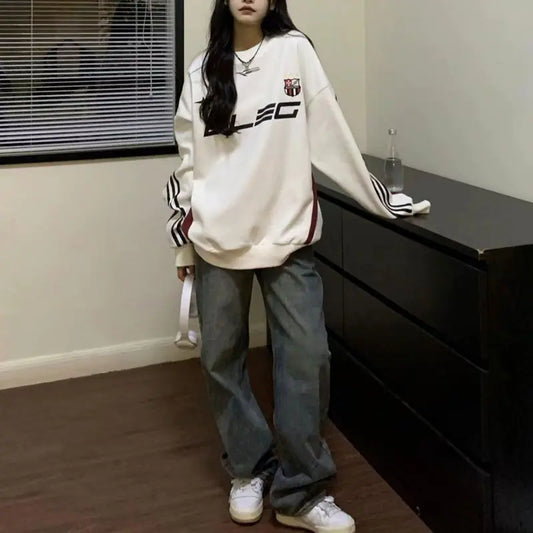 Retro Lady Hoodie for Street Racing Enthusiasts