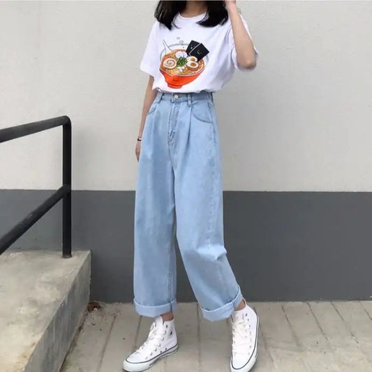 Korean Loose Style Jeans for Women