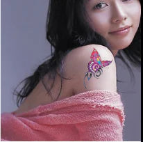 Waterproof 3D Butterfly Flower Temporary Tattoo Stickers